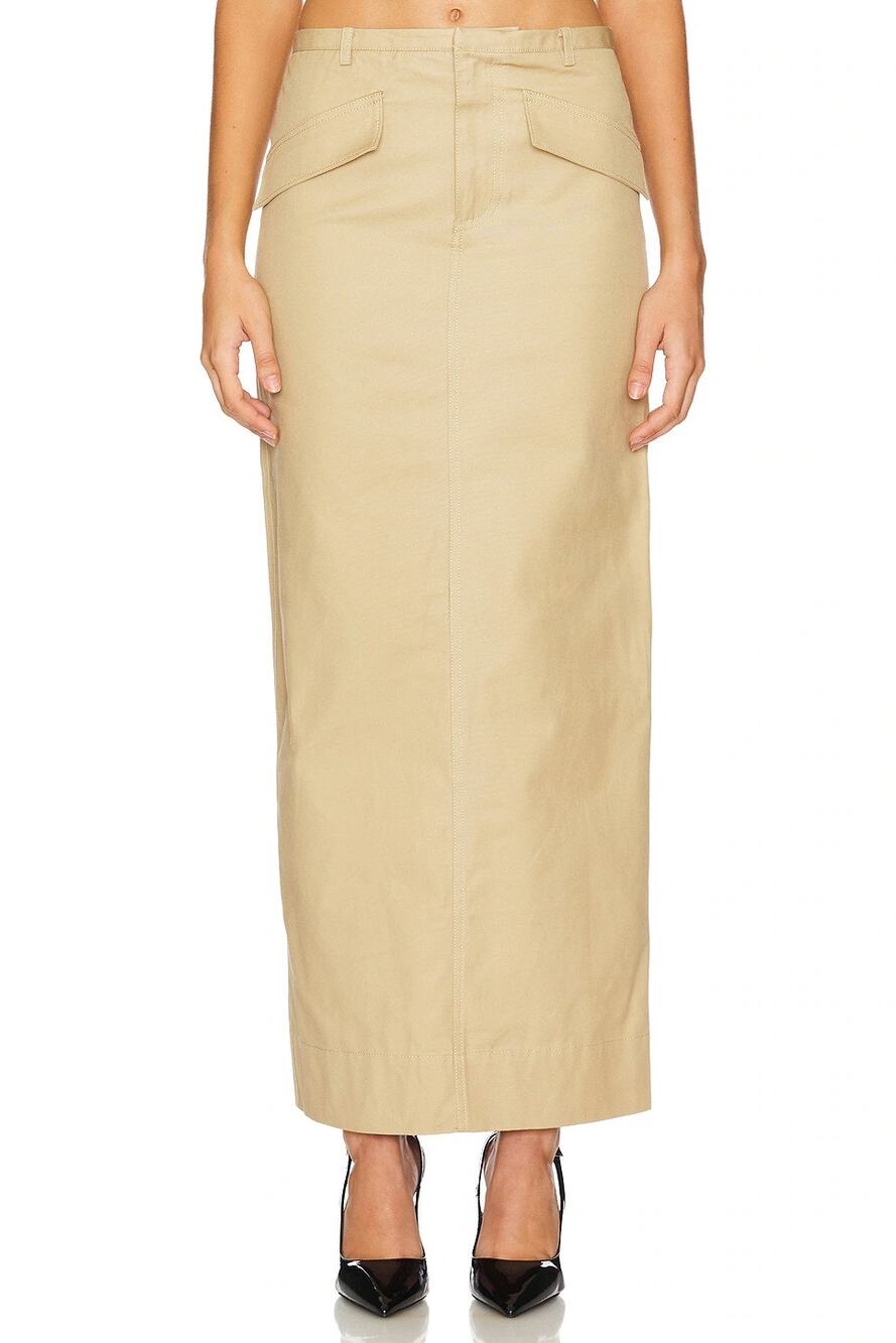 LPA Clara Maxi Skirt Utility Cotton Y2K Cargo Streetwear Fall Casual S